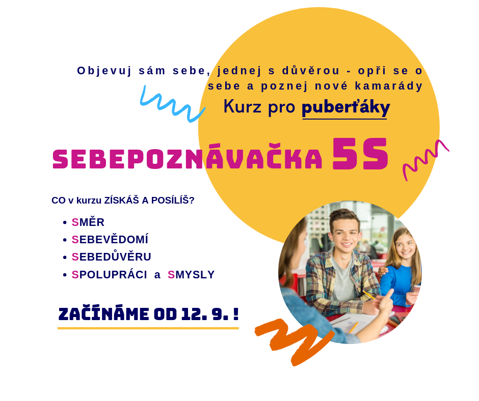 Kurz osobního rozvoje pro náctileté kluky a holky.